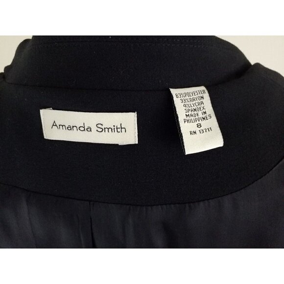Amanda Smith~Women's Size 8~Black Career Office Wear Blazer Jacket NEW NWT $72.0 - Picture 10 of 10